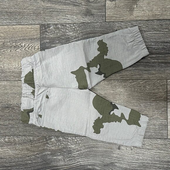 NWT Miki Miette Camo Pants with Rainbow Ribbon Tie, Size 9M - Picture 6 of 6